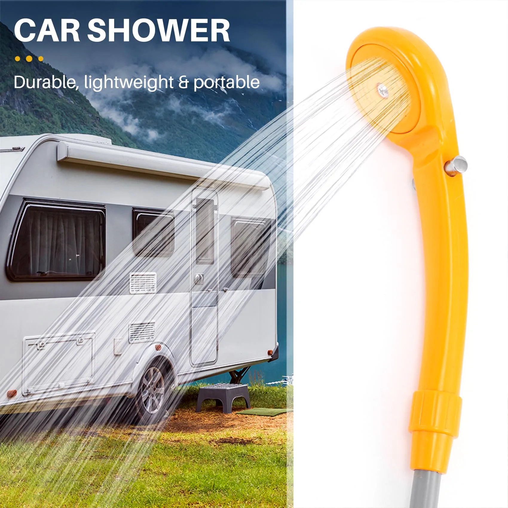 Portable Electric Shower Head Camping Water Pump for Boat Car Caravan Hiking Outdoor
Portable Electric Shower Head Camping Water Pump for Boat Car Caravan Hiking Outdoor