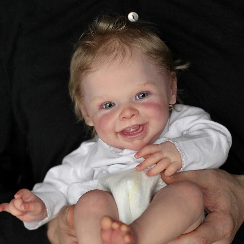 20inch Reborn Doll Newborn Harper Lifelike Soft Touch Cuddly Body Doll Handmade with Genesis Paint Visible Veins Multiple
20inch Reborn Doll Newborn Harper Lifelike Soft Touch Cuddly Body Doll Handmade with Genesis Paint Visible Veins Multiple