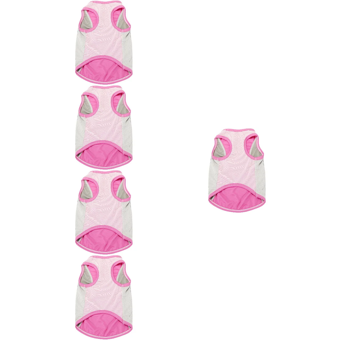 5pcs Summer Dog Vest Decorative Dog Clothes Comfortable Puppy Vest Stylish Dog Cooling Vest
5pcs Summer Dog Vest Decorative Dog Clothes Comfortable Puppy Vest Stylish Dog Cooling Vest