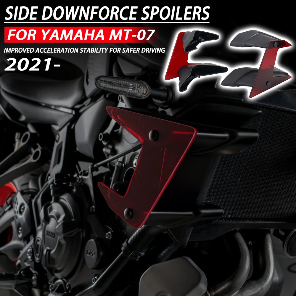 MT07 NEW 2021 Motorcycle Accessories Side Downforce Naked Spoilers For Yamaha MT-07 Fixed Wing Winglet Fairing Wings Deflectors
MT07 NEW 2021 Motorcycle Accessories Side Downforce Naked Spoilers For Yamaha MT-07 Fixed Wing Winglet Fairing Wings Deflectors