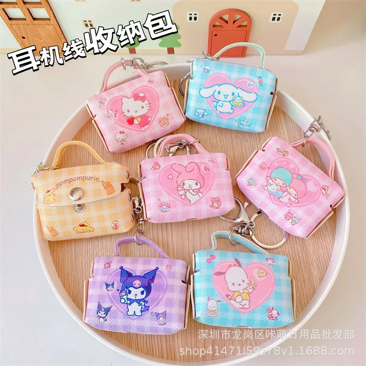 Kawaii Sanrio Kuromi Headset Cable Storage Bag Cute Mini My Melody Cinnamoroll Bag Data Cable Coin Purse Wallet
Kawaii Sanrio Kuromi Headset Cable Storage Bag Cute Mini My Melody Cinnamoroll Bag Data Cable Coin Purse Wallet