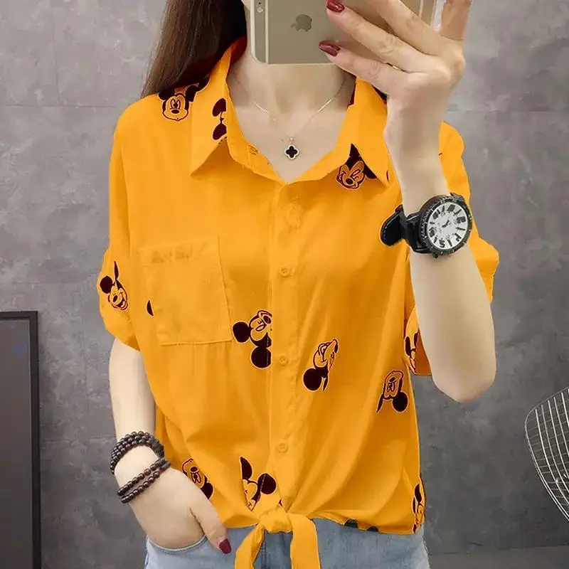 Fashion Chiffon Shirt Women Summer Casual Sunscreen Clothes Thin POLO Shirt Animal Pattern Office Lady Short Sleeve T-shirt
Fashion Chiffon Shirt Women Summer Casual Sunscreen Clothes Thin POLO Shirt Animal Pattern Office Lady Short Sleeve T-shirt