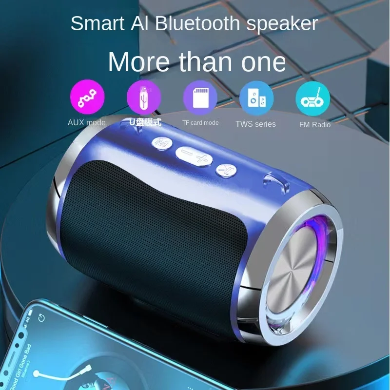 AI Intelligent Voice Wireless Bluetooth Audio Outdoor Mini Portable Subwoofer Bluetooth Speaker колонка Bluetooth
AI Intelligent Voice Wireless Bluetooth Audio Outdoor Mini Portable Subwoofer Bluetooth Speaker колонка Bluetooth