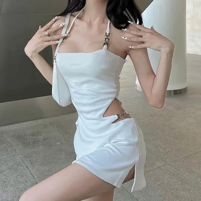Y2K Elegant Halter Sexy Cut Out Summer Skinny Mini Dress for Women Club Party Backless Straps Short Dresses Clothes
Y2K Elegant Halter Sexy Cut Out Summer Skinny Mini Dress for Women Club Party Backless Straps Short Dresses Clothes