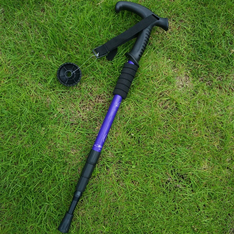 Ultralight Telescopic Trekking Pole T-handle Camping Crutch Anti Shock Walking Stick Club For Nordic Elderly Easy Put Into Bag
Ultralight Telescopic Trekking Pole T-handle Camping Crutch Anti Shock Walking Stick Club For Nordic Elderly Easy Put Into Bag