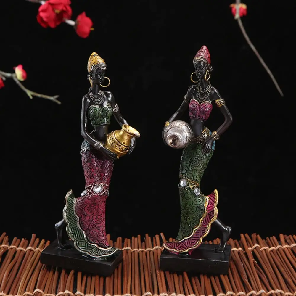 to Use Handicraft Vintage Art Design Home Decoration Resin Crafts Tribal Lady Figurines Desktop Ornament African Statue
to Use Handicraft Vintage Art Design Home Decoration Resin Crafts Tribal Lady Figurines Desktop Ornament African Statue
