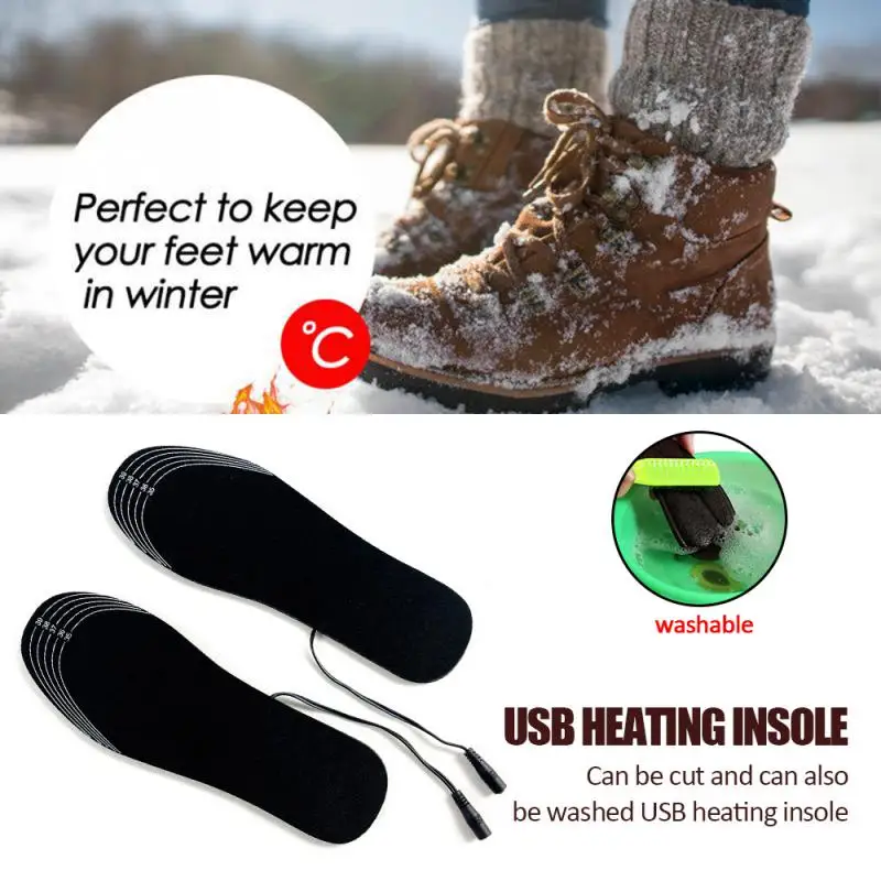 1 Pair USB Heated Insoles Feet Warm Sock Pad Mat Unisex Electrically Heating Insoles Washable Warm Thermal Insoles Can Cut
1 Pair USB Heated Insoles Feet Warm Sock Pad Mat Unisex Electrically Heating Insoles Washable Warm Thermal Insoles Can Cut