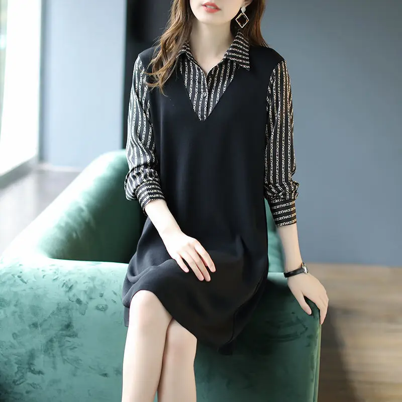 Fashion Women‘s Turn Down Neck Striped Straight Long Dress Spring Autumn Full Sleeves Buttons Elegant Leisure Shirt Clothes M277
Fashion Women‘s Turn Down Neck Striped Straight Long Dress Spring Autumn Full Sleeves Buttons Elegant Leisure Shirt Clothes M277