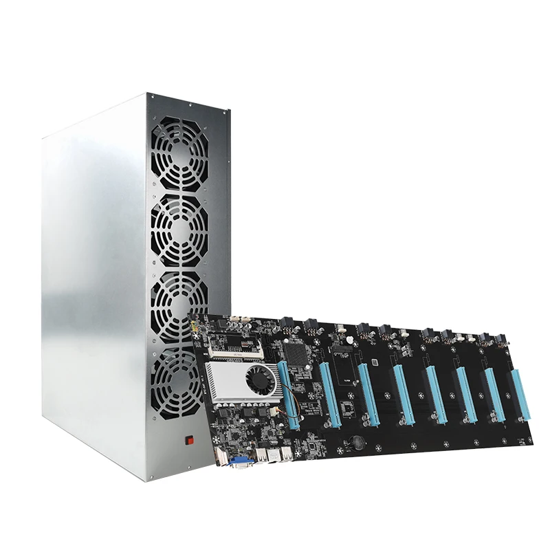 ETH Miner 8 GPU Mining Rig With CPU + mSata SSD 128GB + 4GB DDR3 RAM + Chassis + Power Supply 1850W Mining Set
ETH Miner 8 GPU Mining Rig With CPU + mSata SSD 128GB + 4GB DDR3 RAM + Chassis + Power Supply 1850W Mining Set