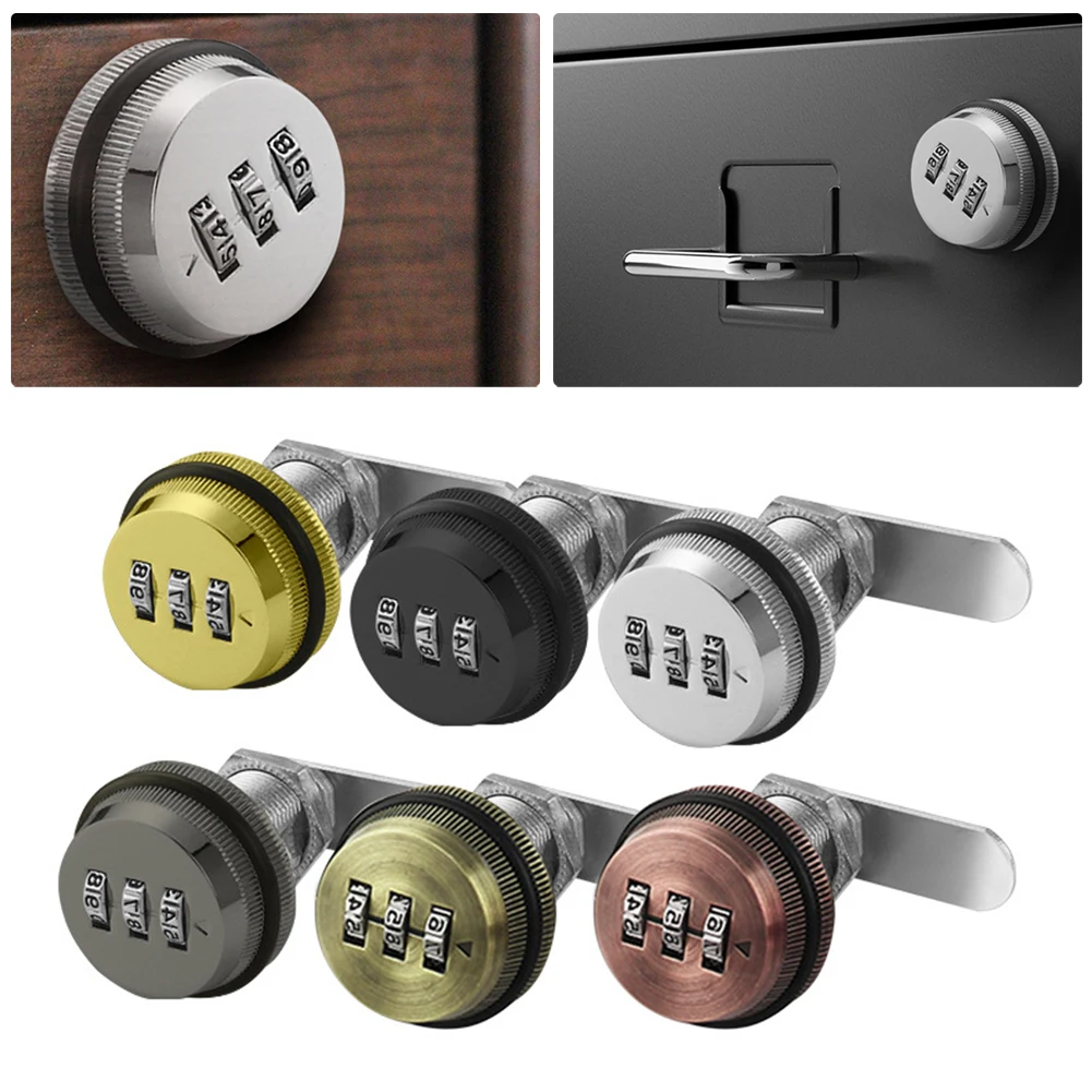 Drawer Combination Lock Locker Lock Dial Combination Lock Zinc Alloy Multi Color Three Digit Combination Unlocking Furniture Fit
Drawer Combination Lock Locker Lock Dial Combination Lock Zinc Alloy Multi Color Three Digit Combination Unlocking Furniture Fit