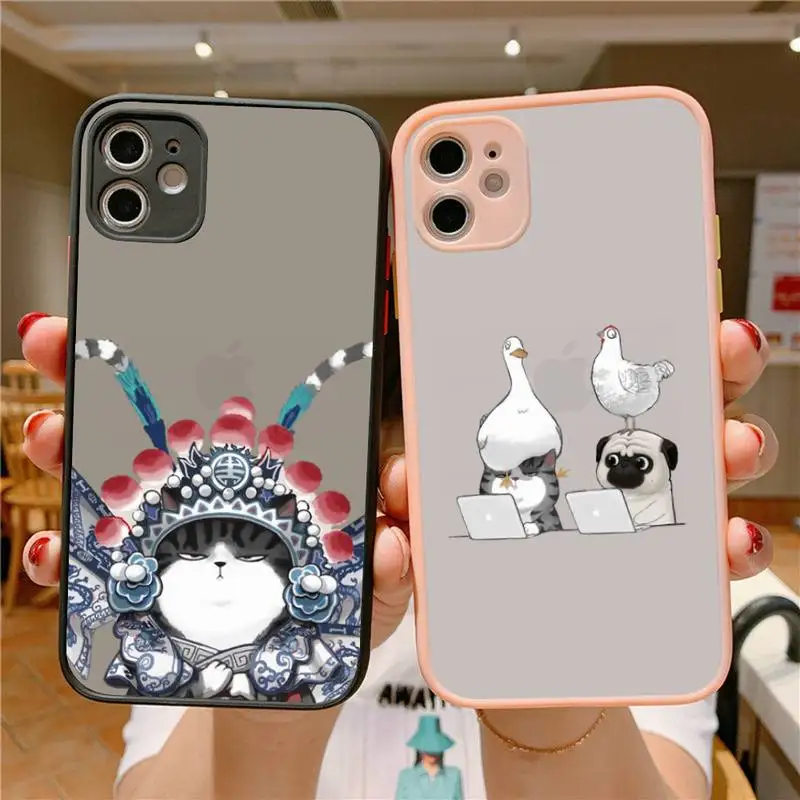 TOPLBPCS Funny Cute Cat Phone Case for iPhone X XR XS 7 8 Plus 11 12 13 pro MAX 13mini Translucent Matte Case
TOPLBPCS Funny Cute Cat Phone Case for iPhone X XR XS 7 8 Plus 11 12 13 pro MAX 13mini Translucent Matte Case