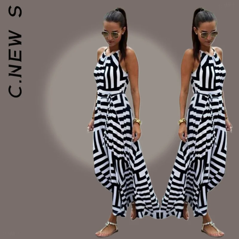 C.New S Sexy Boho Striped Sleeveless Beach Style Strap Sundress Basic Ladies Dress Club Chic Dresses Clothing Female
C.New S Sexy Boho Striped Sleeveless Beach Style Strap Sundress Basic Ladies Dress Club Chic Dresses Clothing Female