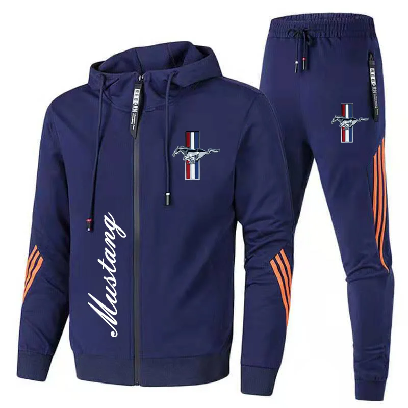 New Men's Sportswear Ford Mustang Car Logo Printed Hooded Sweatshirt+Trousers Casual Fit Running Fitness Men's Sportswear 2PK
New Men's Sportswear Ford Mustang Car Logo Printed Hooded Sweatshirt+Trousers Casual Fit Running Fitness Men's Sportswear 2PK