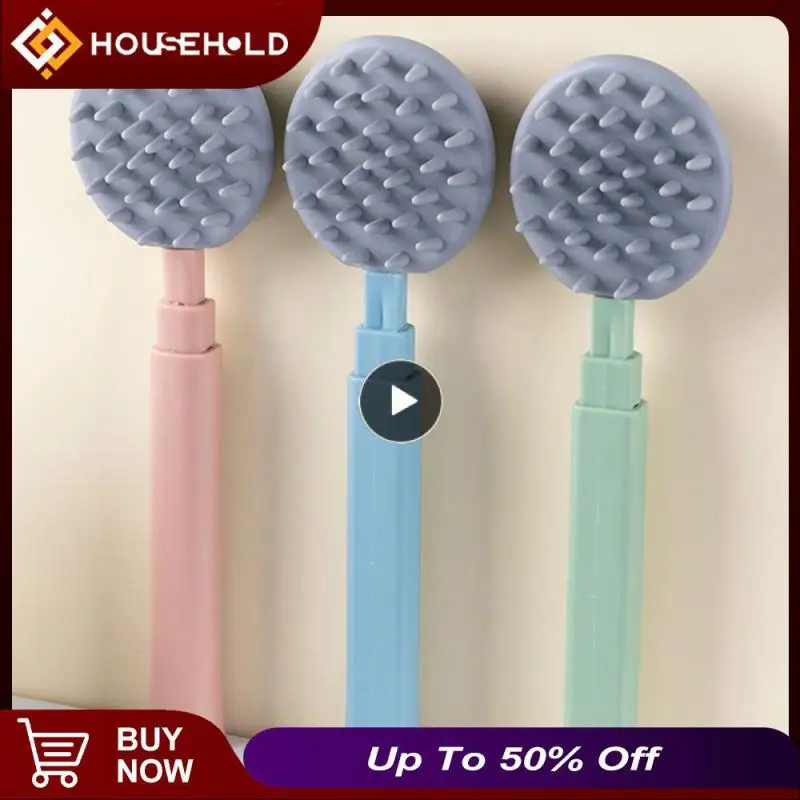 Brush Back Silicone Scrub Brush Rubbing Body Wisp For Body Telescopic Handle Deep Massage Oval Shower Brush Bending Resistance
Brush Back Silicone Scrub Brush Rubbing Body Wisp For Body Telescopic Handle Deep Massage Oval Shower Brush Bending Resistance