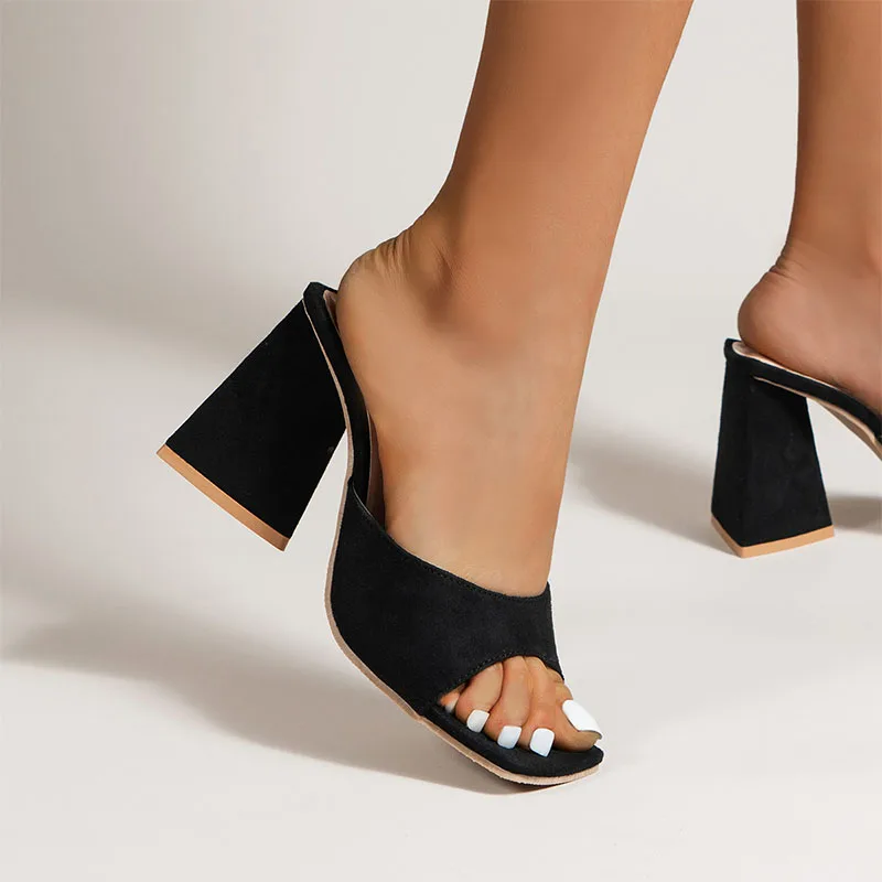 2022 Women Slippers Fashion Summer High Heels Slippers Black square root Slipper Fish mouth Beach Shoes Sandals Non-slip Feet
2022 Women Slippers Fashion Summer High Heels Slippers Black square root Slipper Fish mouth Beach Shoes Sandals Non-slip Feet