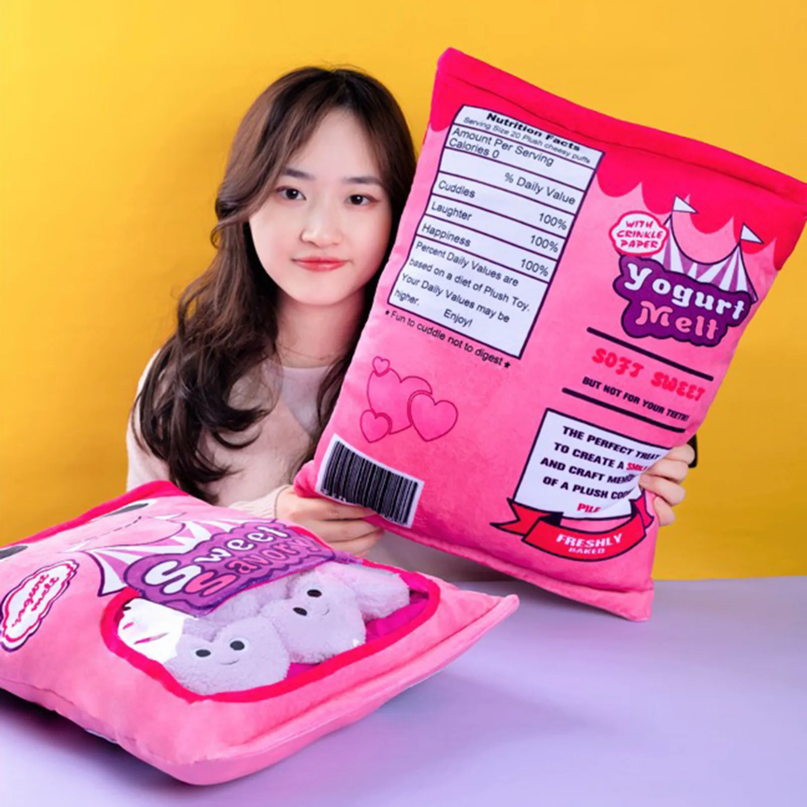 1 Set Of 9pcs A Bag Of Cheesy Toy Cutie Stuffed Soft Snack Pillow Plush Puff Toy Kids Toys Birthday Christmas Gift For A Child
1 Set Of 9pcs A Bag Of Cheesy Toy Cutie Stuffed Soft Snack Pillow Plush Puff Toy Kids Toys Birthday Christmas Gift For A Child