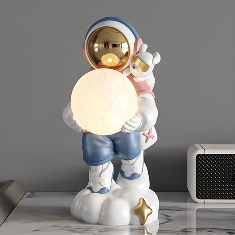 Astronaut Holding The Moon Night Light Ornament Nordic Home Decoration Kawaii Room Decor Desk Accessories Figurines for Interior
Astronaut Holding The Moon Night Light Ornament Nordic Home Decoration Kawaii Room Decor Desk Accessories Figurines for Interior