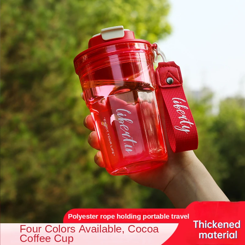 450ml PC Coffee Cup Simple Portable Lanyard Men and Women Hand-held Water Cup Outdoor Sports Water Bottle Student Couple PC Cup
450ml PC Coffee Cup Simple Portable Lanyard Men and Women Hand-held Water Cup Outdoor Sports Water Bottle Student Couple PC Cup