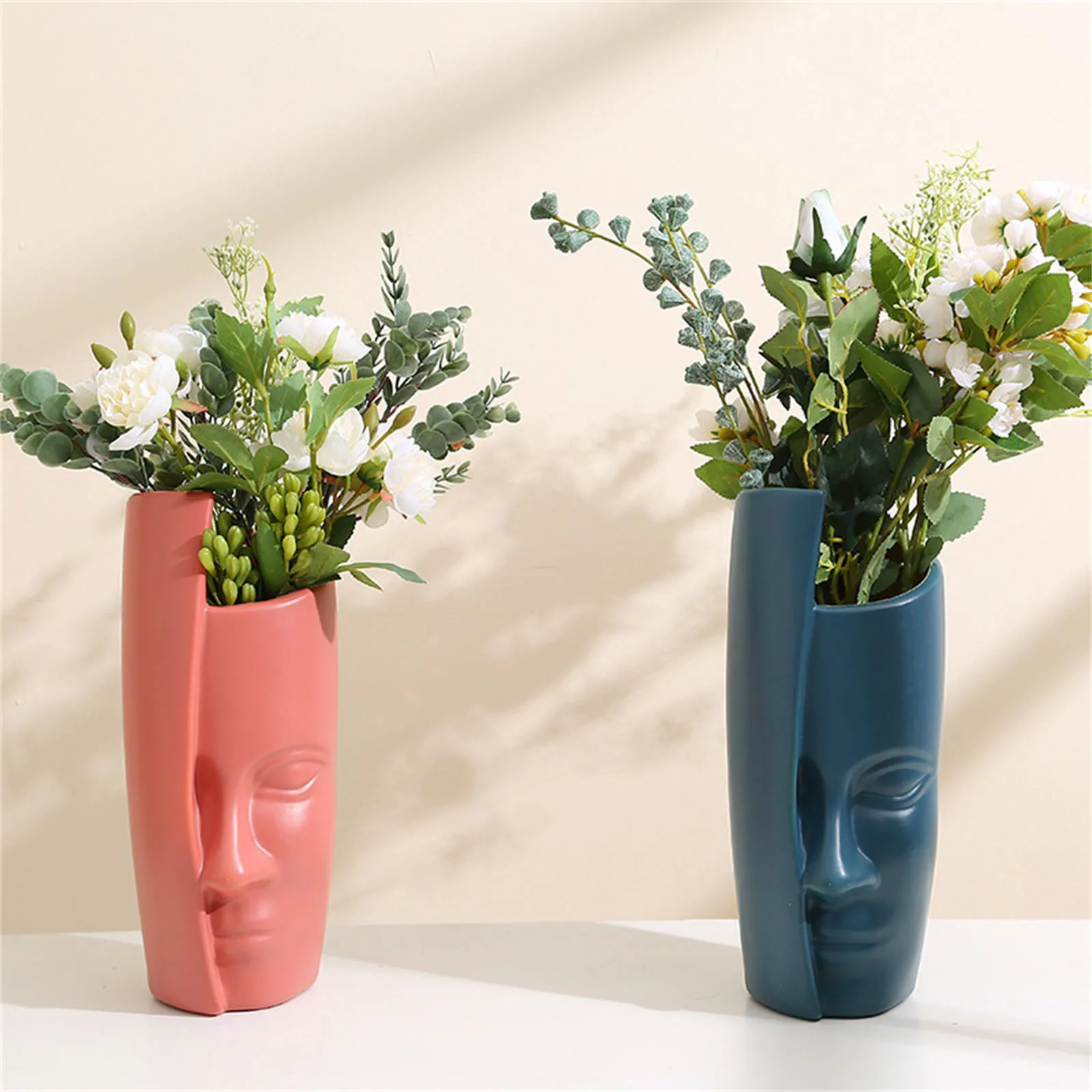 Creative Flower Pot, Irregular Face Shape Plastic Vase Living Room Furnishings Decoration
Creative Flower Pot, Irregular Face Shape Plastic Vase Living Room Furnishings Decoration
