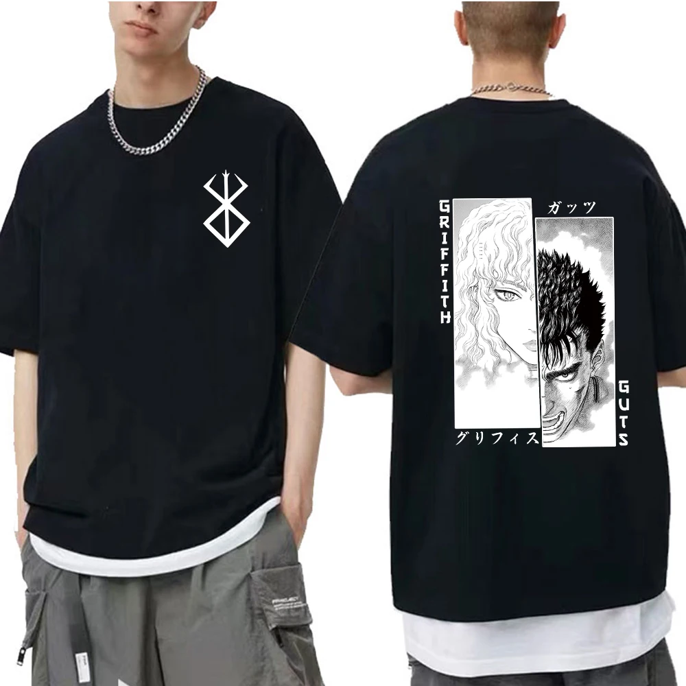 2022 Men Women T-Shirt Anime Guts Griffith T Shirt Harajuku Funny Berserk Print T-Shirt Clothes Hip Hop Tops Tees Summer Tops
2022 Men Women T-Shirt Anime Guts Griffith T Shirt Harajuku Funny Berserk Print T-Shirt Clothes Hip Hop Tops Tees Summer Tops