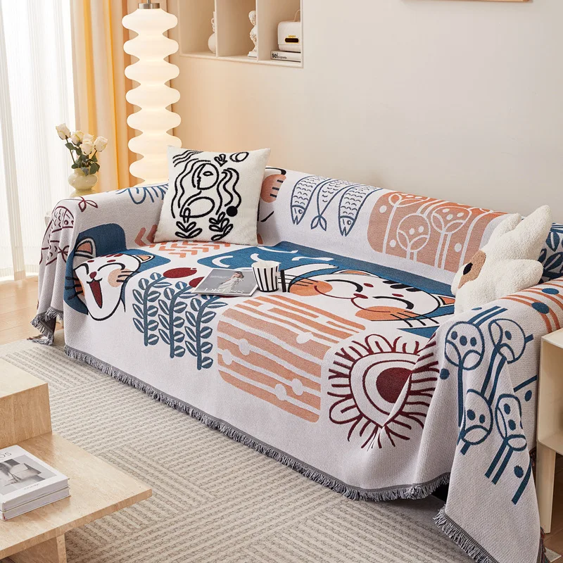 Bohemian Sandstorm Hair Cover Four Seasons Universal Dust and Cat Scratch Proof Sofa Cushion Abstract Sofa Cover Blanket 
Bohemian Sandstorm Hair Cover Four Seasons Universal Dust and Cat Scratch Proof Sofa Cushion Abstract Sofa Cover Blanket