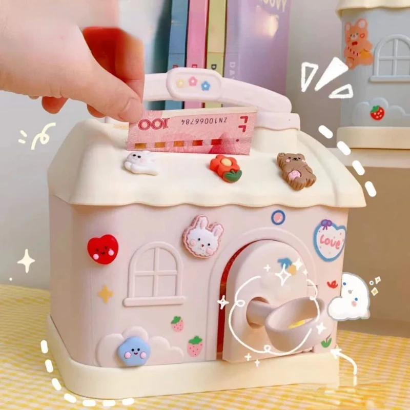 Cute House Money Box With 3D Sticker Piggy Bank For Kids Adults Savings Box tirelire For Coins Banknotes Birthday Gift alcancia
Cute House Money Box With 3D Sticker Piggy Bank For Kids Adults Savings Box tirelire For Coins Banknotes Birthday Gift alcancia