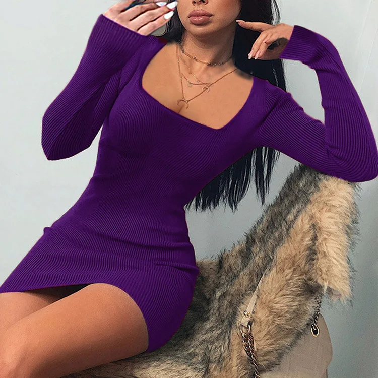 2022 Spring New Women's Personality Fashion Dress Sexy Slim Fit Square Neck Package Hip Long Sleeve Mini Dress
2022 Spring New Women's Personality Fashion Dress Sexy Slim Fit Square Neck Package Hip Long Sleeve Mini Dress
