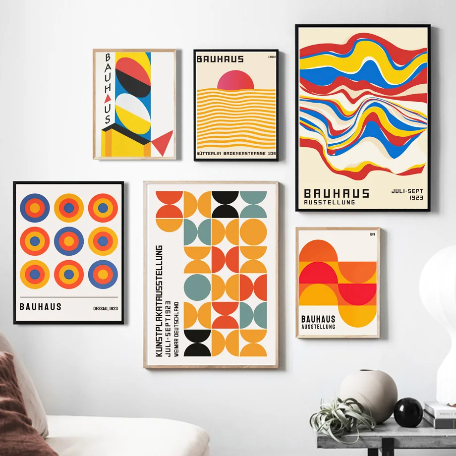 Retro Abstract Bauhaus Avant-garde Geometric Wall Art Canvas Painting Posters And Prints Wall Pictures For Living Room Decor
Retro Abstract Bauhaus Avant-garde Geometric Wall Art Canvas Painting Posters And Prints Wall Pictures For Living Room Decor