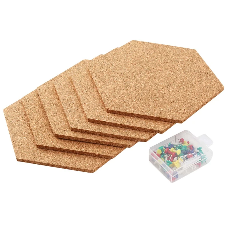 6Pcs Hexagon Cork Board Tiles Self Adhesive Thick Corkboards For Wall Memo Boards Pin Board Decorative Bulletin Board
6Pcs Hexagon Cork Board Tiles Self Adhesive Thick Corkboards For Wall Memo Boards Pin Board Decorative Bulletin Board