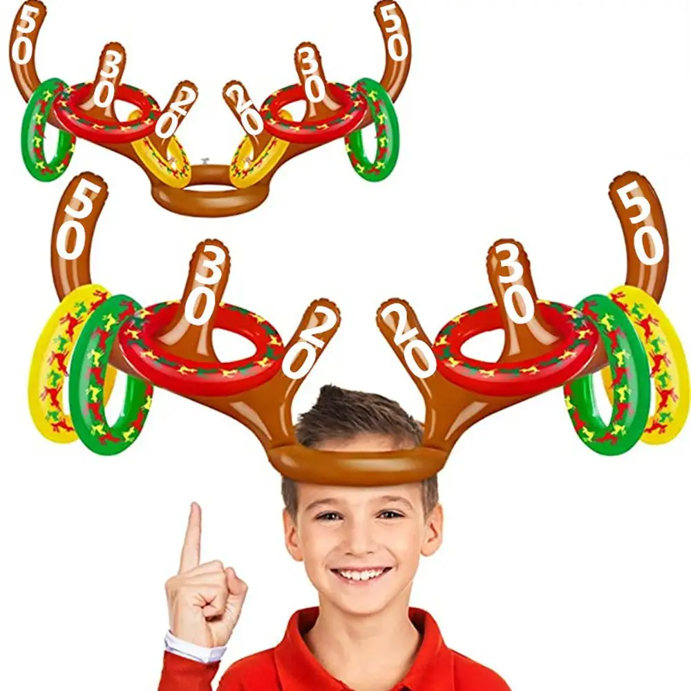 Christmas Game Inflatable Santa Funny Reindeer Antler Hat Xmas Kids Gift New Year Christmas Outdoor Activity Inflated Toys
Christmas Game Inflatable Santa Funny Reindeer Antler Hat Xmas Kids Gift New Year Christmas Outdoor Activity Inflated Toys