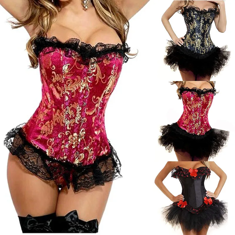Women steampunk clothing gothic Plus Size Sexy Corsets Lace Up boned Overbust Bustier Waist Cincher Body shaper corselet S-6XL
Women steampunk clothing gothic Plus Size Sexy Corsets Lace Up boned Overbust Bustier Waist Cincher Body shaper corselet S-6XL