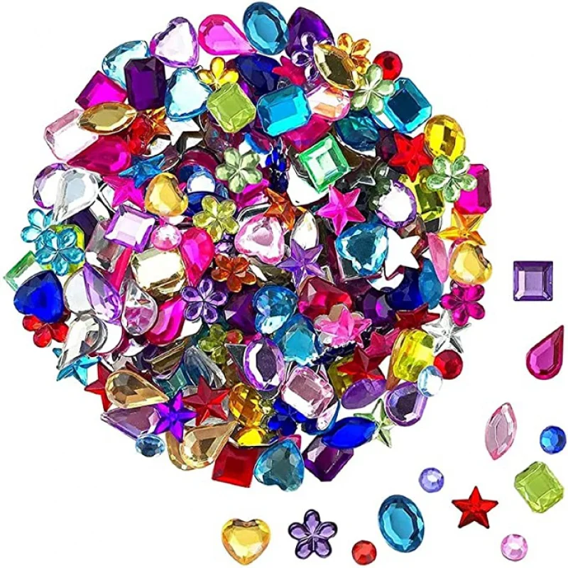 Craft Gemstone Acrylic Flatback Rhinestones Jewels for Crafting Embellishments Gems, 9 Shapes, 6-13mm
Craft Gemstone Acrylic Flatback Rhinestones Jewels for Crafting Embellishments Gems, 9 Shapes, 6-13mm