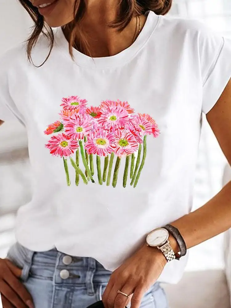Women Print Summer Casual Clothes Ladies T Clothing T-shirts Floral Style Flower 90s Short Sleeve Fashion Female Graphic Tee
Women Print Summer Casual Clothes Ladies T Clothing T-shirts Floral Style Flower 90s Short Sleeve Fashion Female Graphic Tee