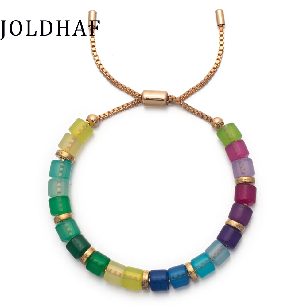 2023 New Design Acrylic Tube Beads Bracelets For Women 6X7MM Boho Colorful Transparent Charms Adjustable Hand Crystal Jewelry
2023 New Design Acrylic Tube Beads Bracelets For Women 6X7MM Boho Colorful Transparent Charms Adjustable Hand Crystal Jewelry