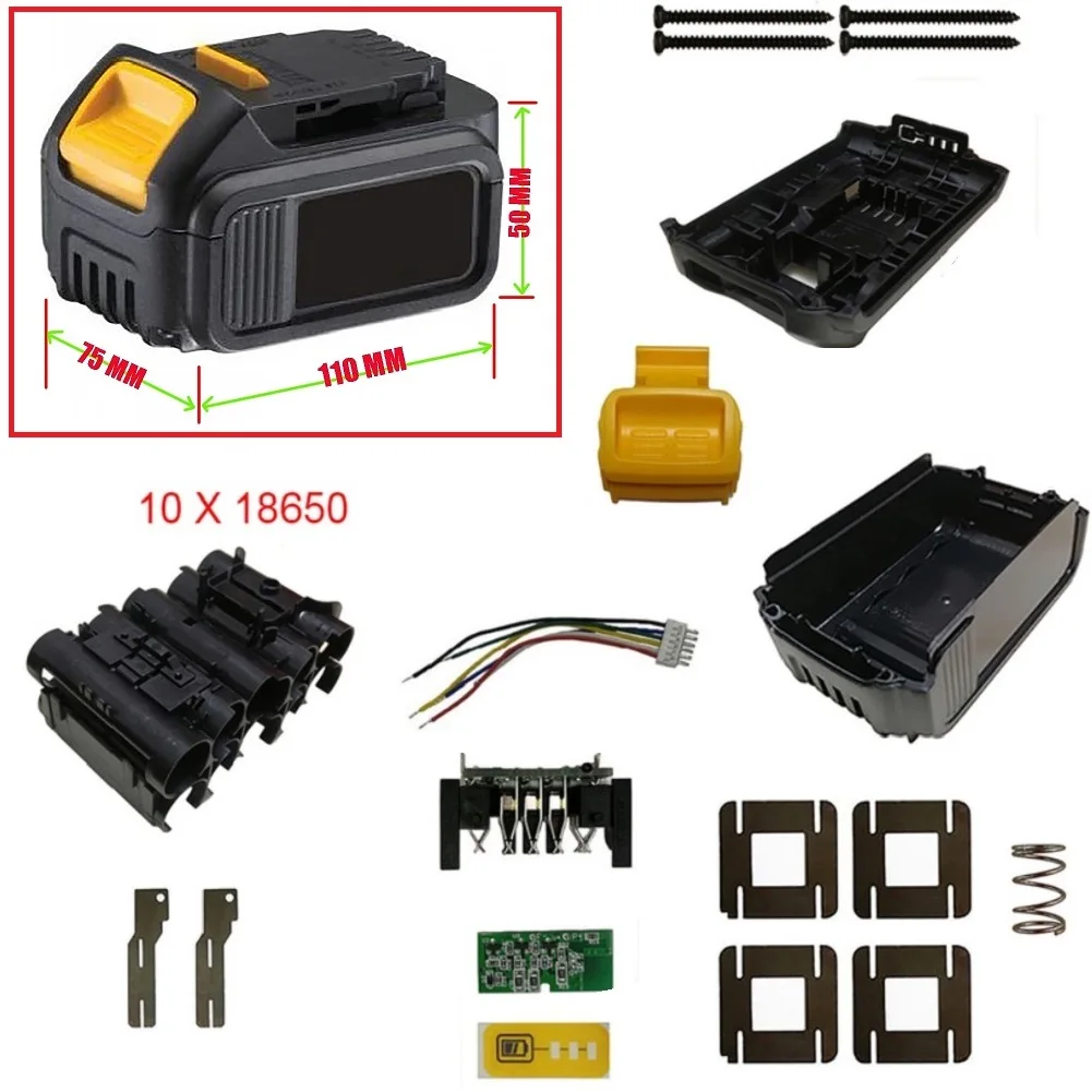 For Dewalt 18V 20V Battery DIY DCB200 Li-Ion Battery Plastic Case PCB Charging Protection Circuit Board
For Dewalt 18V 20V Battery DIY DCB200 Li-Ion Battery Plastic Case PCB Charging Protection Circuit Board