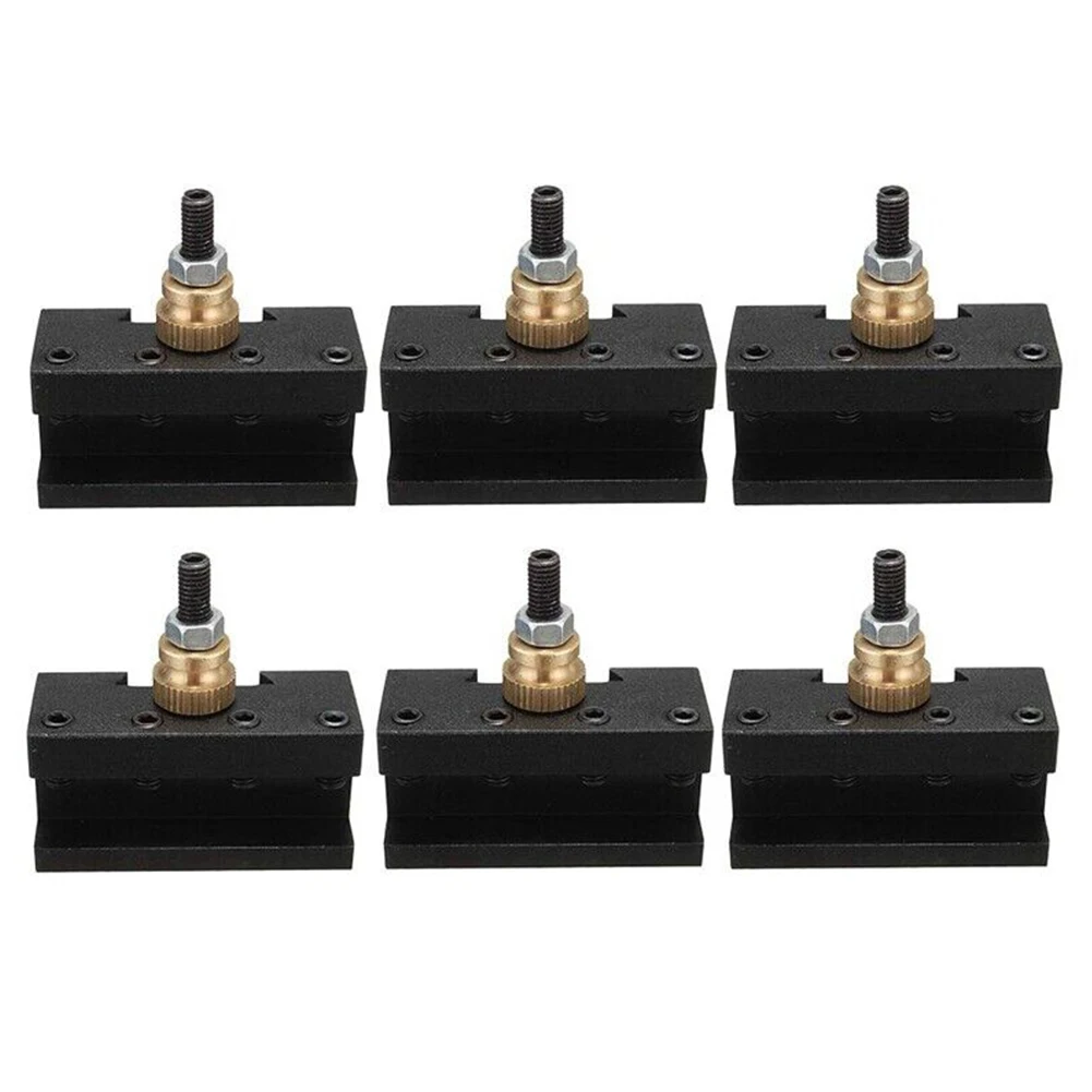 6pcs 1/4"-1/2" Lathe Turning Tool Holder Quick Change Post Facing Milling Turning-Tool Holder 49*49*20mm Turning Tool Holder
6pcs 1/4"-1/2" Lathe Turning Tool Holder Quick Change Post Facing Milling Turning-Tool Holder 49*49*20mm Turning Tool Holder