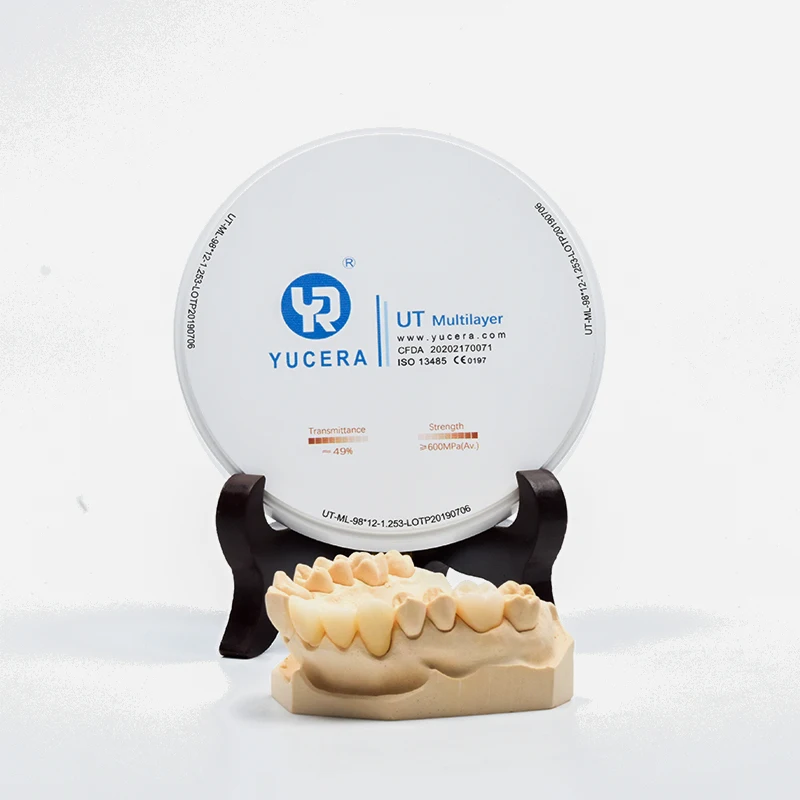 Yucera UT White Blocks Translucent 49% dental zirconia blanks for other dental equipments zirconia disc
Yucera UT White Blocks Translucent 49% dental zirconia blanks for other dental equipments zirconia disc