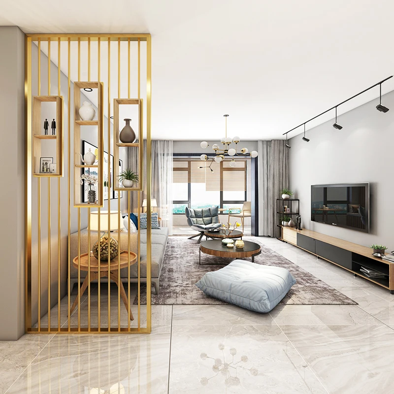 Simple modern wrought iron screen partition living room luxury hollow porch washstand partition wall decorative screen
Simple modern wrought iron screen partition living room luxury hollow porch washstand partition wall decorative screen