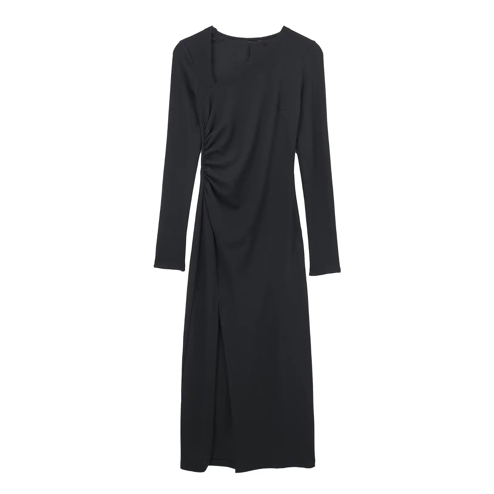 Black Dress Asymmetric Neckline Women Elegant Long Sleeves Party Prom Midi Dresses Chic Lady High Street Robe Clothing
Black Dress Asymmetric Neckline Women Elegant Long Sleeves Party Prom Midi Dresses Chic Lady High Street Robe Clothing