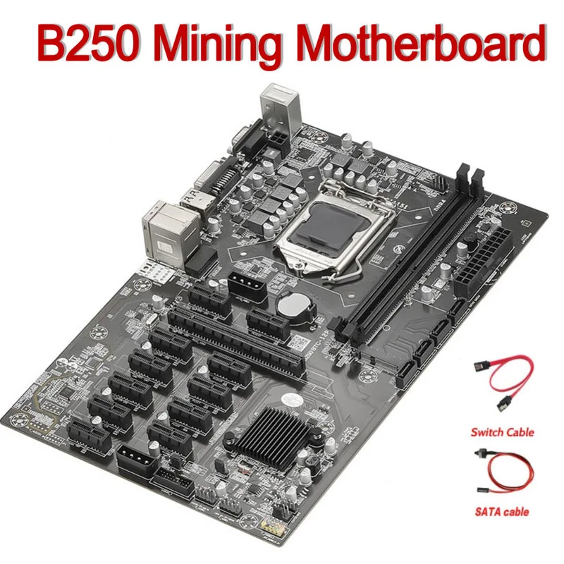 B250 Mining Motherboard PCIe X1 PCI-E X16 Mining Rig BTC ETH For Asus LGA1151 USB3.0 SATA3 Intel CPU Graphics Card Mining Miner
B250 Mining Motherboard PCIe X1 PCI-E X16 Mining Rig BTC ETH For Asus LGA1151 USB3.0 SATA3 Intel CPU Graphics Card Mining Miner