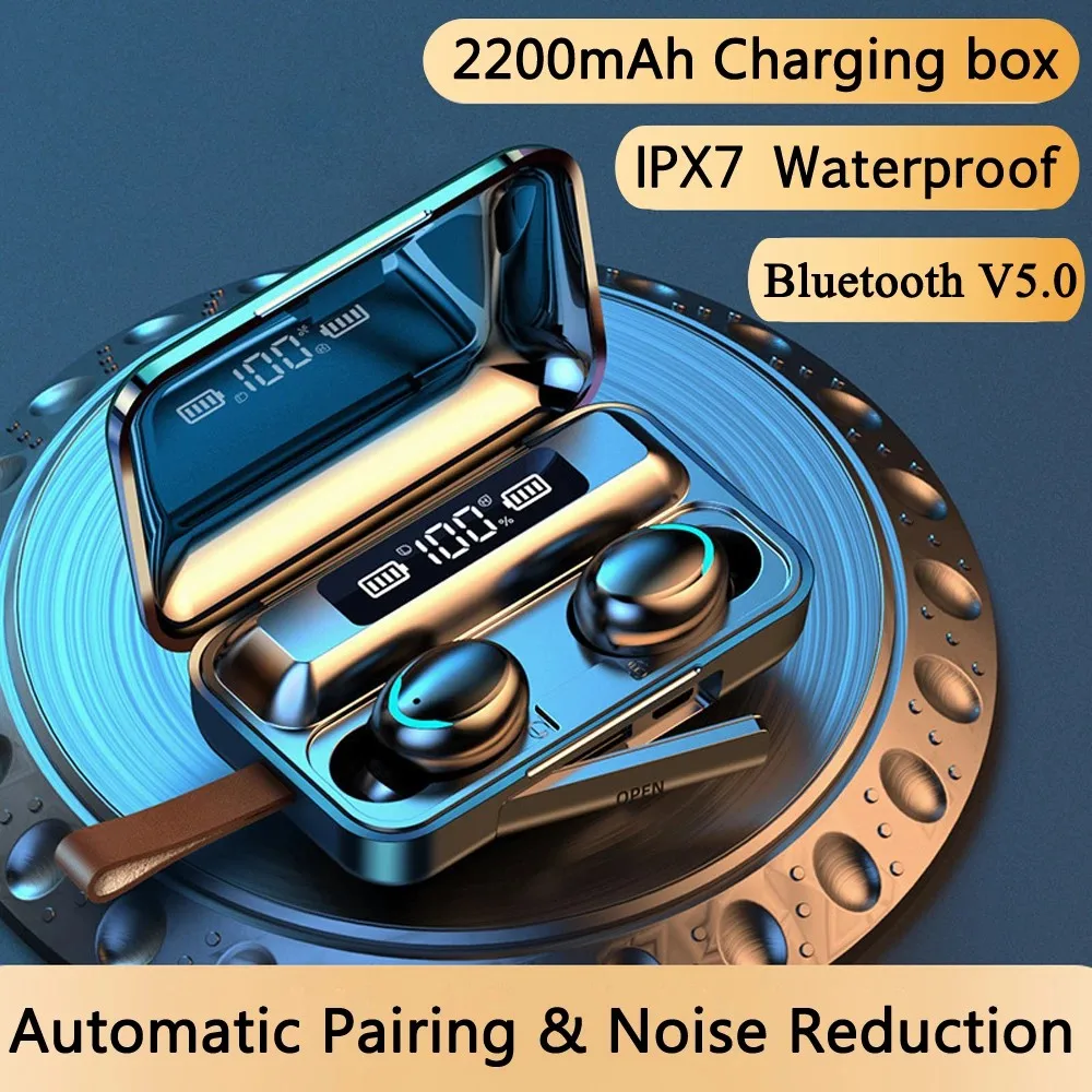 Wireless Bluetooth-Compatible Headphones TWS 5.1 Noise Canceling Sports 9D Stereo Waterproof IP67 Earphones Headsets For Xiaomi
Wireless Bluetooth-Compatible Headphones TWS 5.1 Noise Canceling Sports 9D Stereo Waterproof IP67 Earphones Headsets For Xiaomi