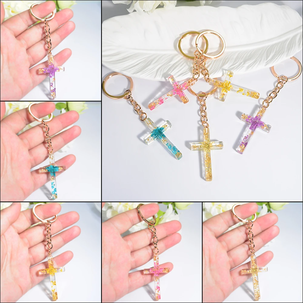 Flower Cross Keychain Popular Europe and America Manual Glue Dropping Car Bag Pendent Keyring Creative Accessories Gift
Flower Cross Keychain Popular Europe and America Manual Glue Dropping Car Bag Pendent Keyring Creative Accessories Gift