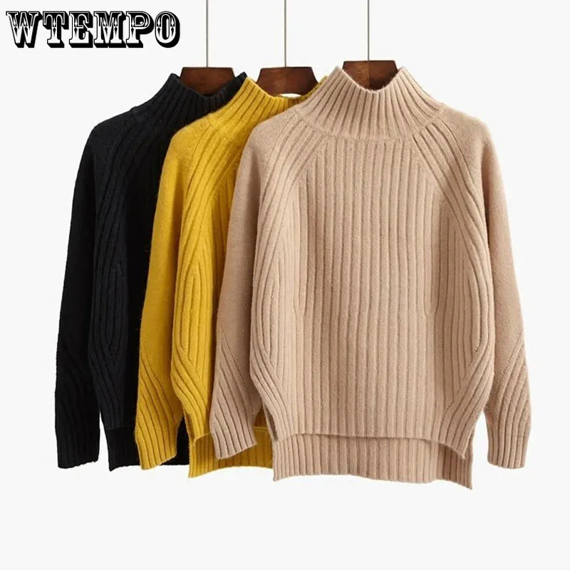 Sweaters Women Turtleneck Pullovers Female Tops Korean Version Autumn Winter Loose Female Long Sleeve Bottoming Sweater
Sweaters Women Turtleneck Pullovers Female Tops Korean Version Autumn Winter Loose Female Long Sleeve Bottoming Sweater