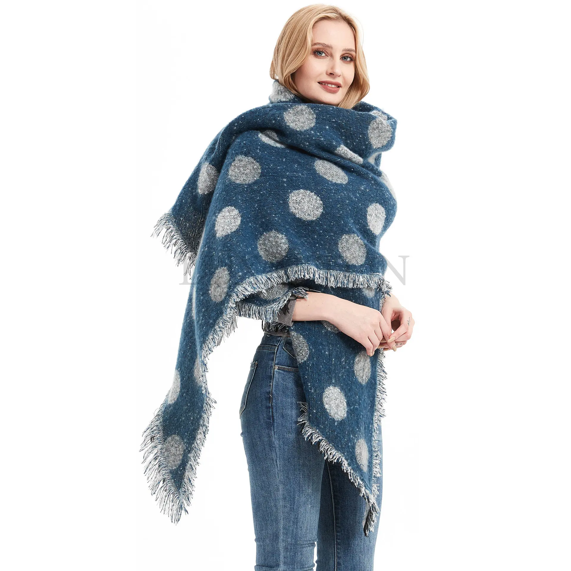 Imitation Cashmere Fashion Women Vintage Dot Loop Yarn Winter Scarf Warm Elegant Party Tassel Wild Female Thick Long Wrap Shawl
Imitation Cashmere Fashion Women Vintage Dot Loop Yarn Winter Scarf Warm Elegant Party Tassel Wild Female Thick Long Wrap Shawl