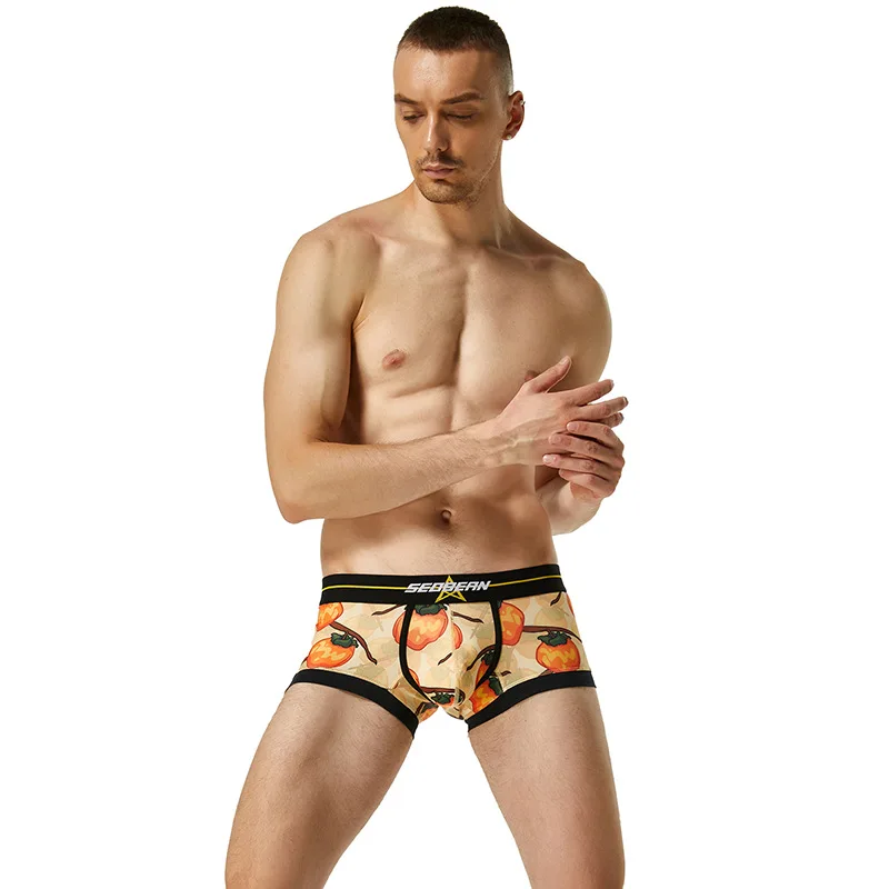 Stylish Printed Pumpkin Shorts Mens Hip Lift Underwears Sexy Breathable U Convex Design Youth Four Corner Panties
Stylish Printed Pumpkin Shorts Mens Hip Lift Underwears Sexy Breathable U Convex Design Youth Four Corner Panties