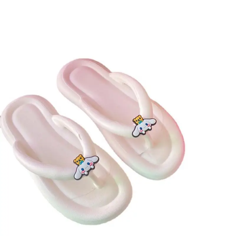 Kawaii Sanrio Flip-Flops Kuromi Cute Anime Soft Bottom Anti-Slip Abrasion Resistant Beach Outdoor Slippers Toys for Girls Gift
Kawaii Sanrio Flip-Flops Kuromi Cute Anime Soft Bottom Anti-Slip Abrasion Resistant Beach Outdoor Slippers Toys for Girls Gift