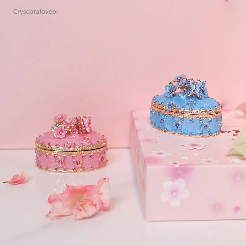 Alloy Jewelry Box Cherry Blossom Romantic Ring Box Wedding Jewelry Box Creative Gift Box
Alloy Jewelry Box Cherry Blossom Romantic Ring Box Wedding Jewelry Box Creative Gift Box