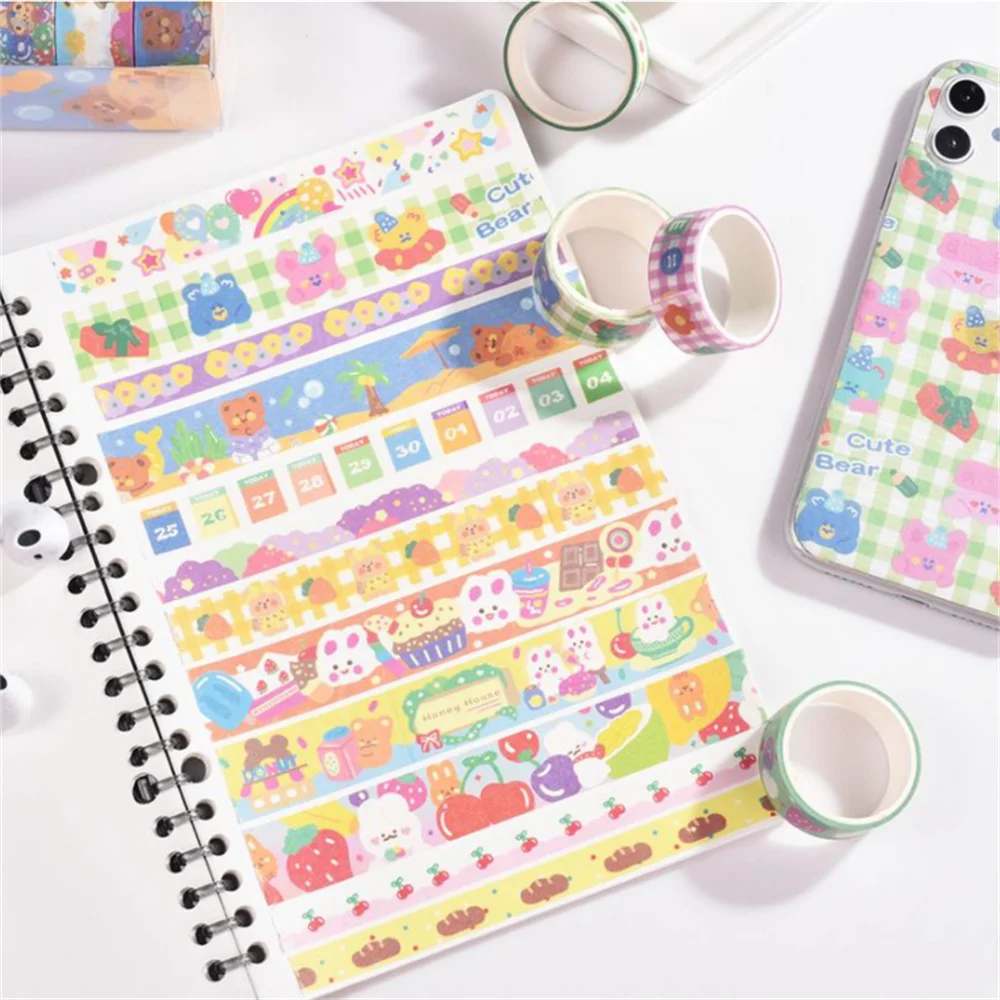 5pcs/set Holiday Party Series Washi Tapes Cute Bear Masking Tape DIY Scrapbooking Hand Account Photo Album Decoration Sticker
5pcs/set Holiday Party Series Washi Tapes Cute Bear Masking Tape DIY Scrapbooking Hand Account Photo Album Decoration Sticker