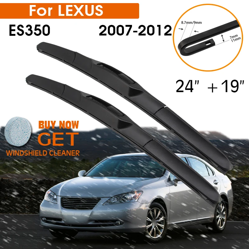 Car Wiper Blade For LEXUS ES350 2007-2012 Windshield Rubber Silicon Refill Front Window Wiper 24"+19" LHD RHD Auto Accessories
Car Wiper Blade For LEXUS ES350 2007-2012 Windshield Rubber Silicon Refill Front Window Wiper 24"+19" LHD RHD Auto Accessories