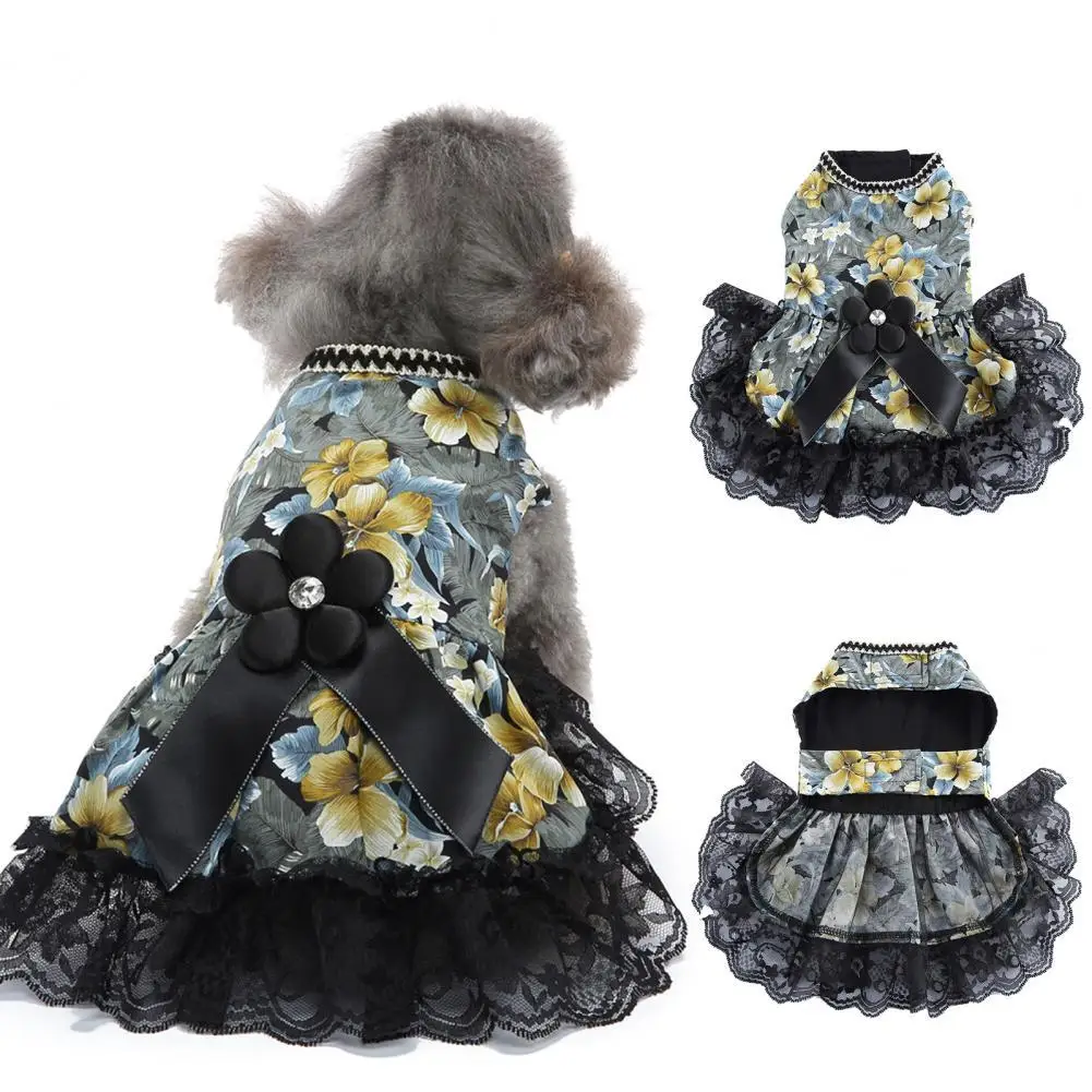 40%HOT Dog Dress Lace Edge Bowknot Belt Mesh Summer Small Dog Princess Cosplay Costume for Outdoor
40%HOT Dog Dress Lace Edge Bowknot Belt Mesh Summer Small Dog Princess Cosplay Costume for Outdoor